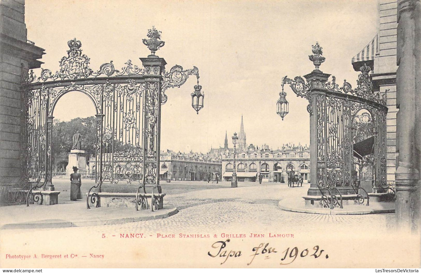 FRANCE - 54 - Nancy - Place Stanislas & Grilles Jean Lamour - Carte Postale Ancienne - Nancy