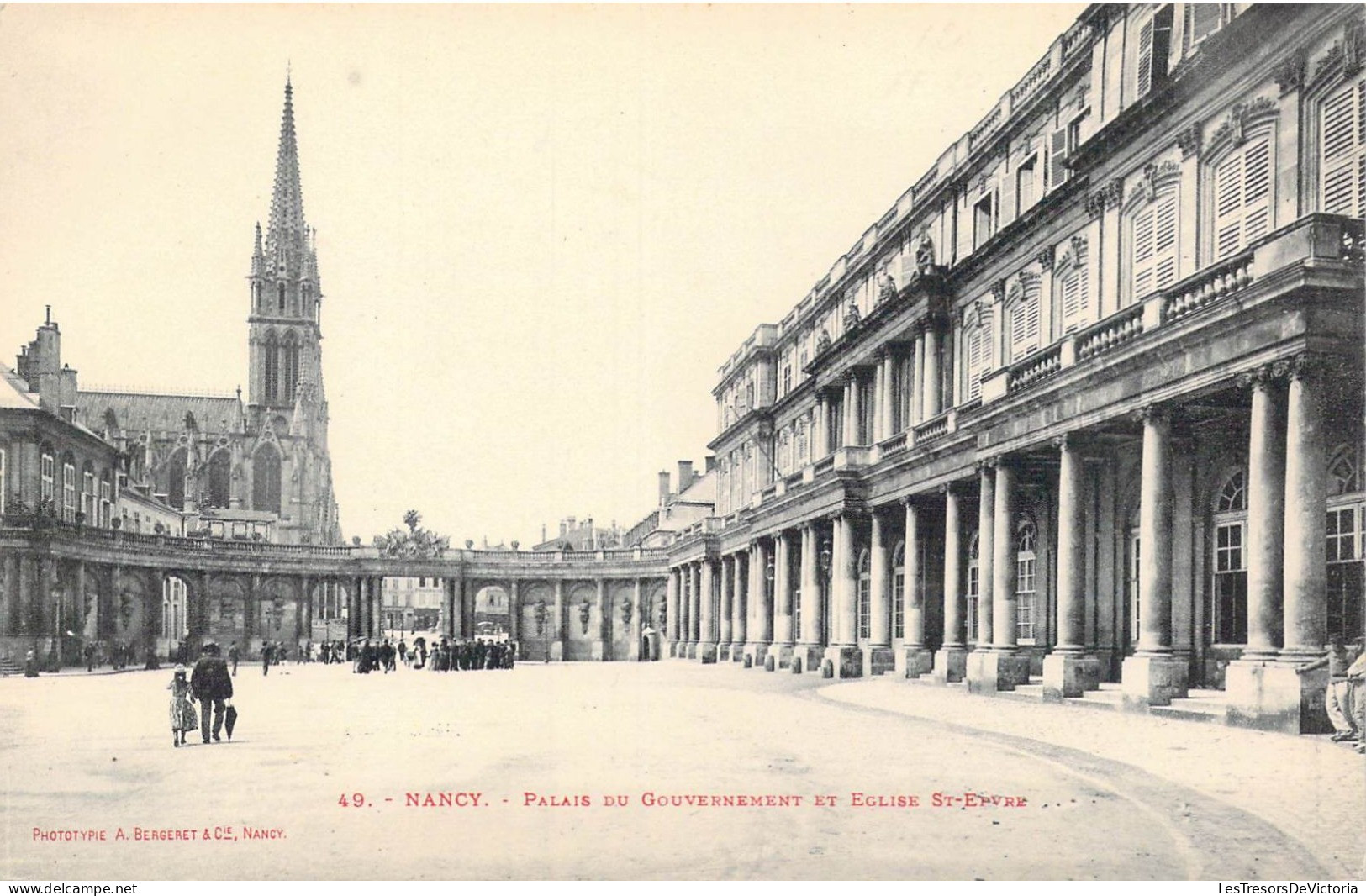 FRANCE - 54 - Nancy - Palais Du Gouvernement Et Eglise St-Epvre - Carte Postale Ancienne - Nancy