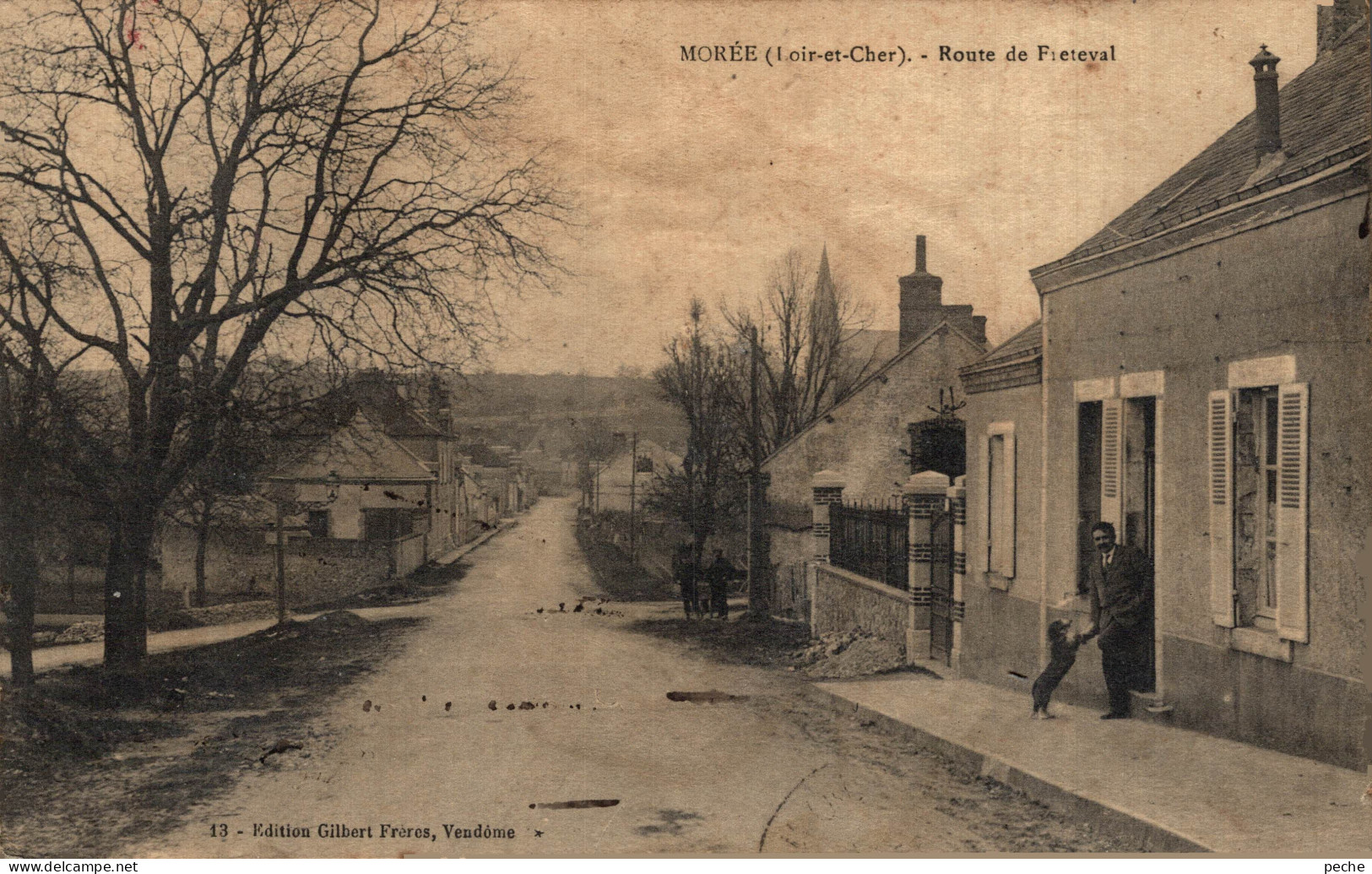 N°104148 -cpa Morée -route De Fieteval- - Moree