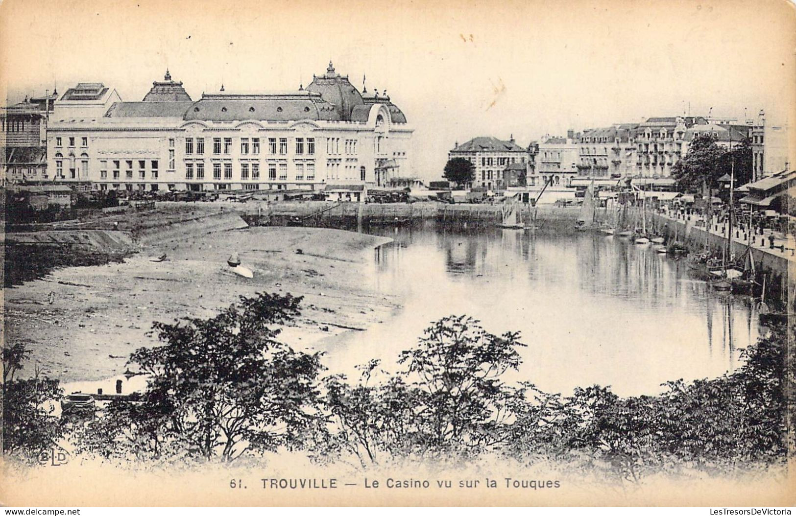 FRANCE - 14 - Trouville - Le Casino Vu Sur La Touques - Carte Postale Ancienne - Trouville