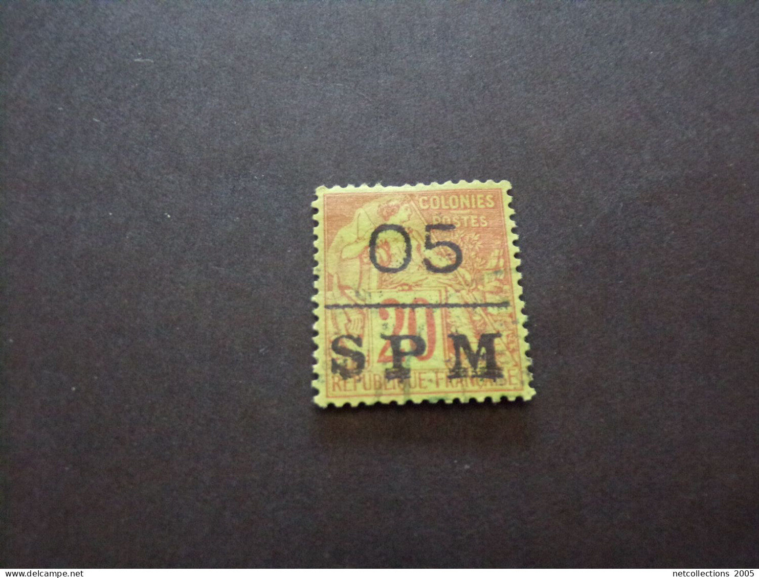 SAINT-PIERRE ET MIQUELON - S.P.M. N°8 - 1885/91 - ANCIENNE COLONIE (pochette Noir) - Used Stamps
