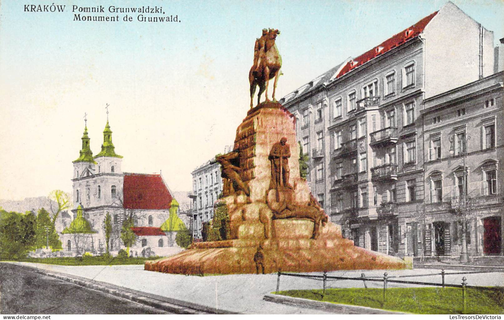 POLOGNE - Krakow - Monument De Grunwald - Carte Postale Ancienne - Poland