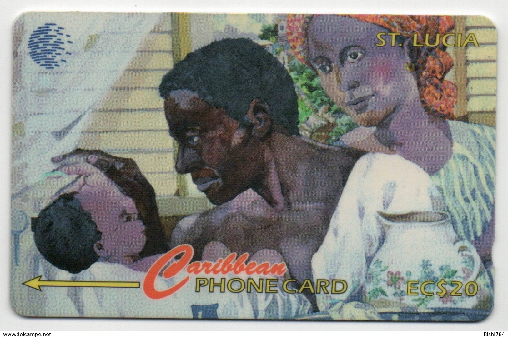 St. Lucia - People Of St. Lucia (Man, Woman & Child) - 22CSLB - Sainte Lucie