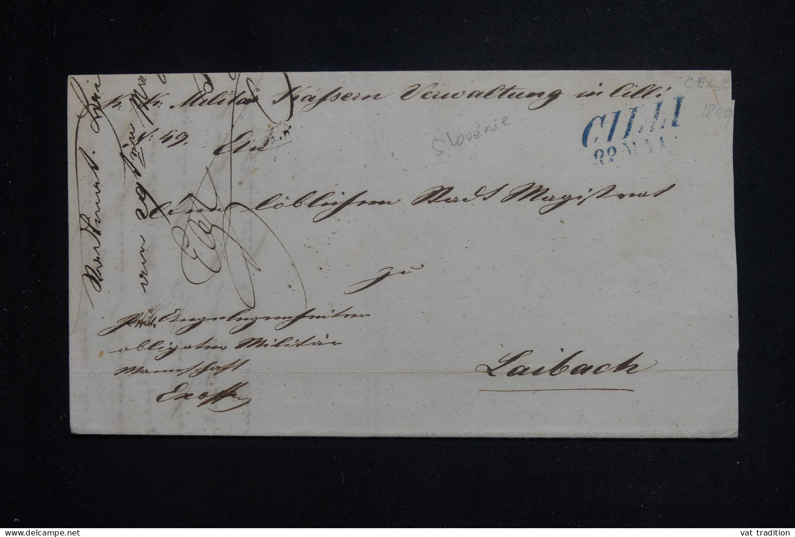 SLOVÉNIE -Lettre De Celje Pour Laibach ( Ljubljana ) En 1849 - L 143794 - Slowenien