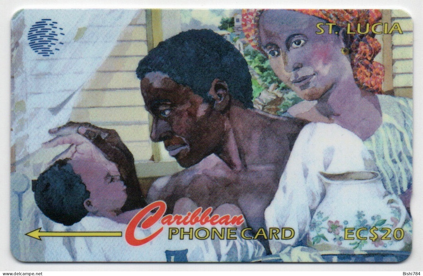 St. Lucia - People Of St. Lucia (Man, Woman & Child) - 60CLSA (Wrong Control) - Sainte Lucie