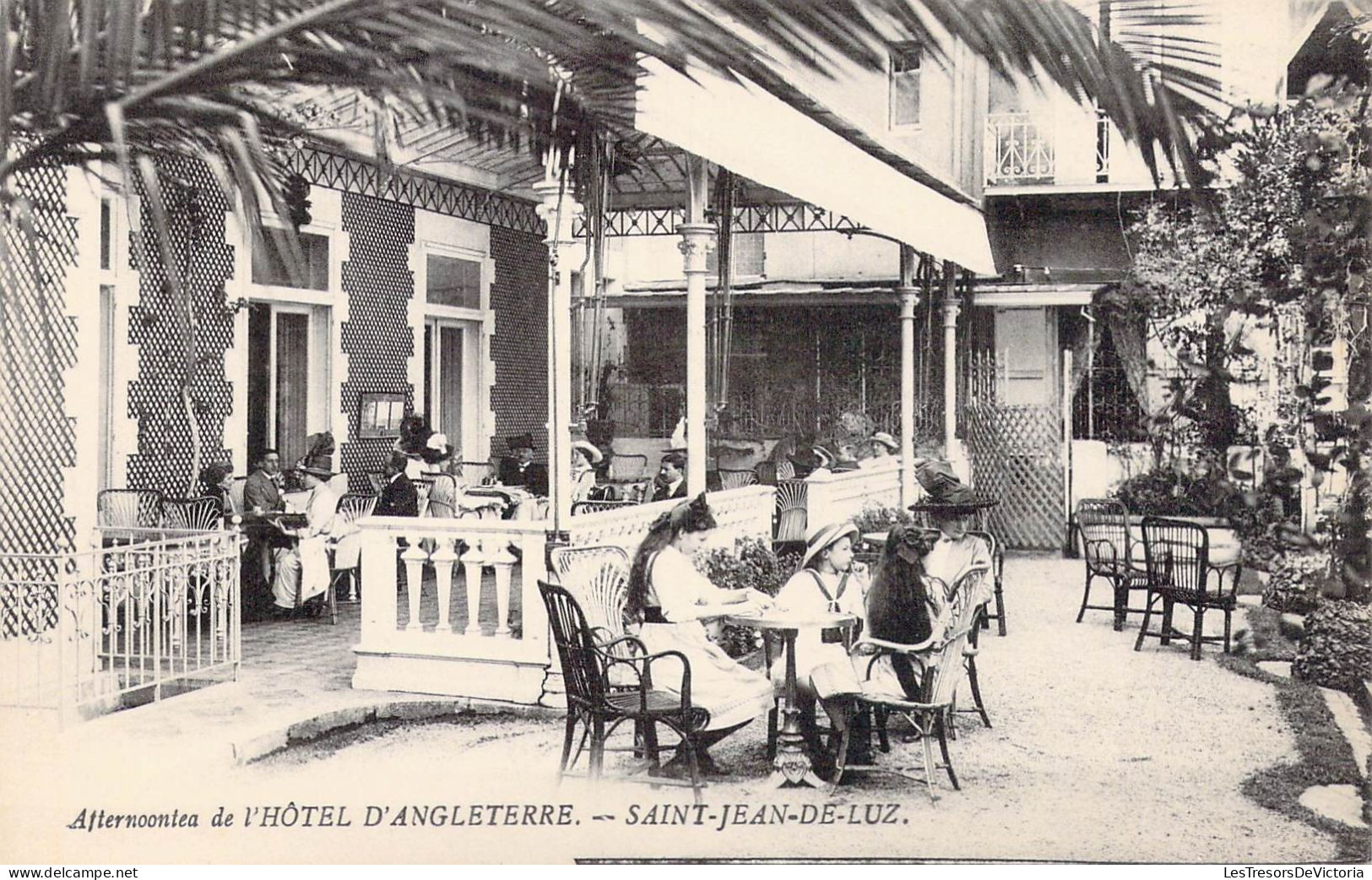 FRANCE - 64 - Saint-Jean-de-Luz - Afternoontea De L'Hôtel D'Angleterre - Carte Postale Ancienne - Saint Jean De Luz