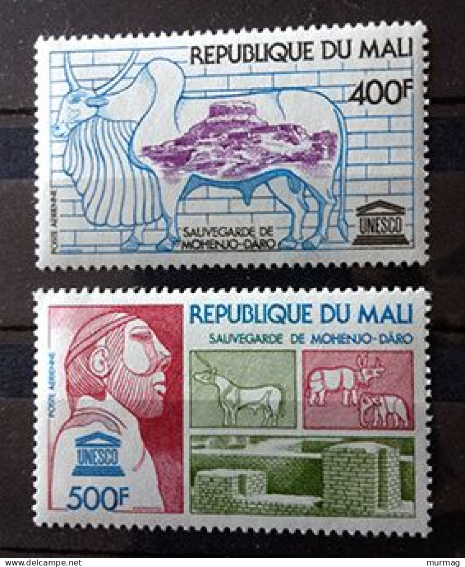 MALI - Sauvegarde De Mohenjo-Daro - Y&T N° 283-284 - 1976 - MNH - Mali (1959-...)