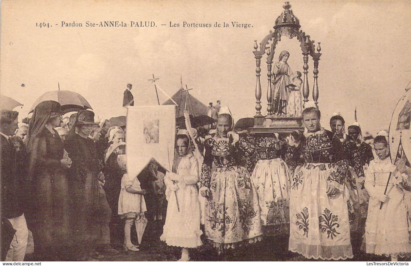 FRANCE - 29 - Pardon De Ste-Anne La Palud - Les Porteuses De La Vierge - Carte Postale Ancienne - Plonévez-Porzay