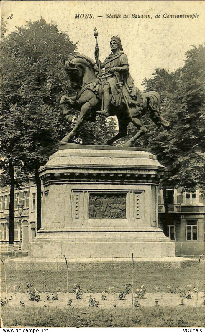 Belgique - Hainaut - Mons - Statue De Baudouin, De Canstantinople - Mons