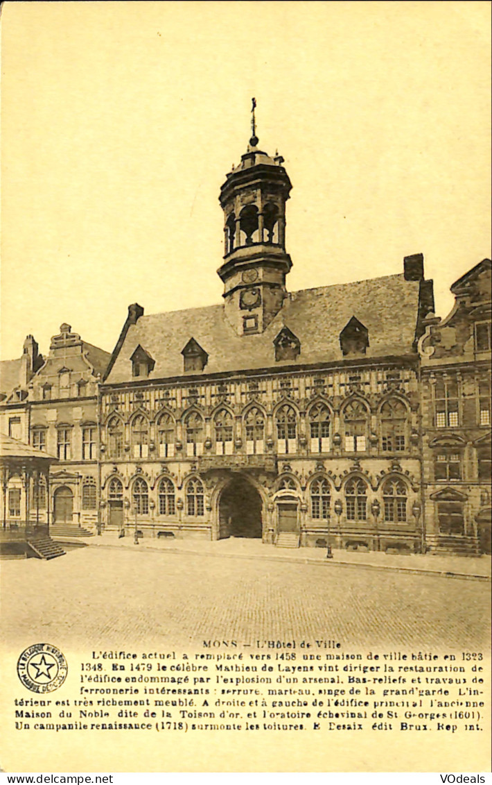Belgique - Hainaut - Mons - L'Hôtel De Ville - Mons