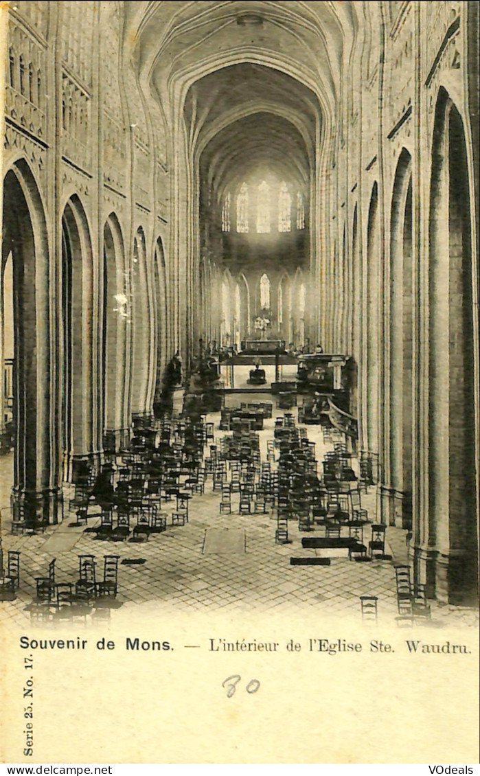 Belgique - Hainaut - Mons - L'intérieur De L'Eglise Ste Waudru - Mons