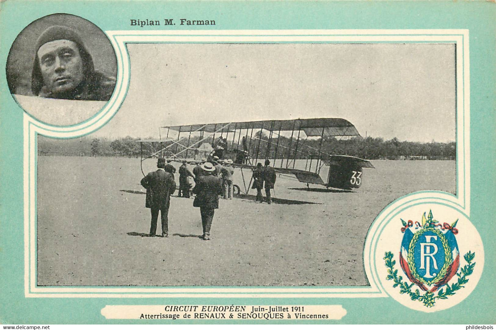 CIRCUIT EUROPEEN   Juin-Juillet 1911 Atterissage De Renaux & Senouques A Vincennes - ....-1914: Voorlopers