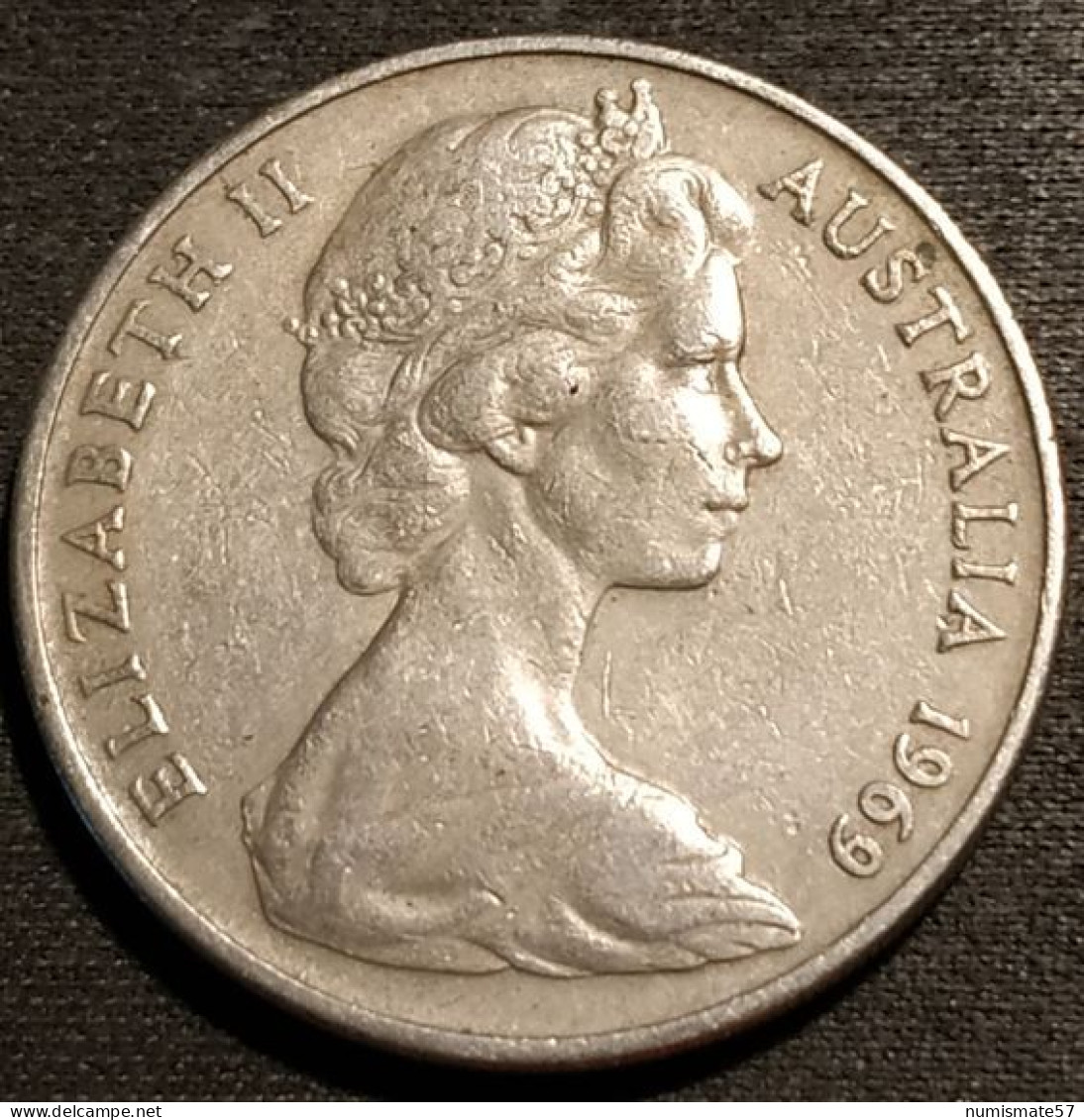 AUSTRALIE - AUSTRALIA - 20 CENTS 1969 - Elizabeth II - 2e Effigie - Canberra - KM 66 - ( Ornithorynque ) - 20 Cents