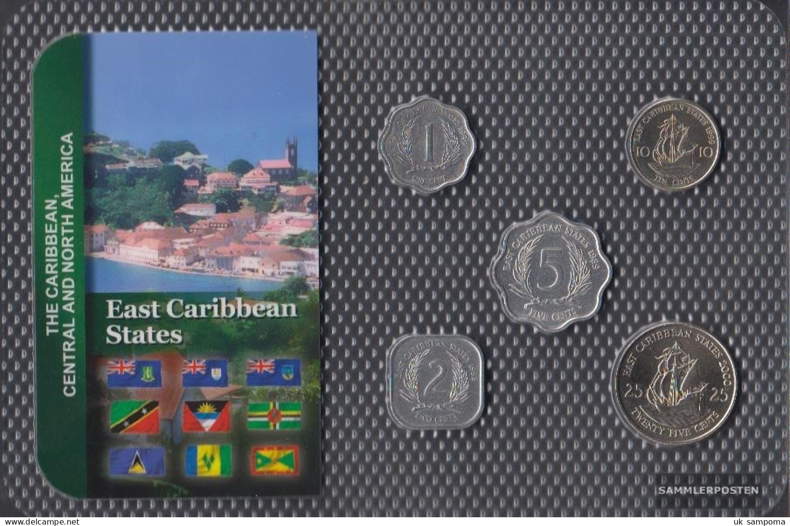 United Caribbean States Stgl./unzirkuliert Kursmünzen Stgl./unzirkuliert From 1981 1 CENT Until 25 CENT - Caraïbes Orientales (Etats Des)