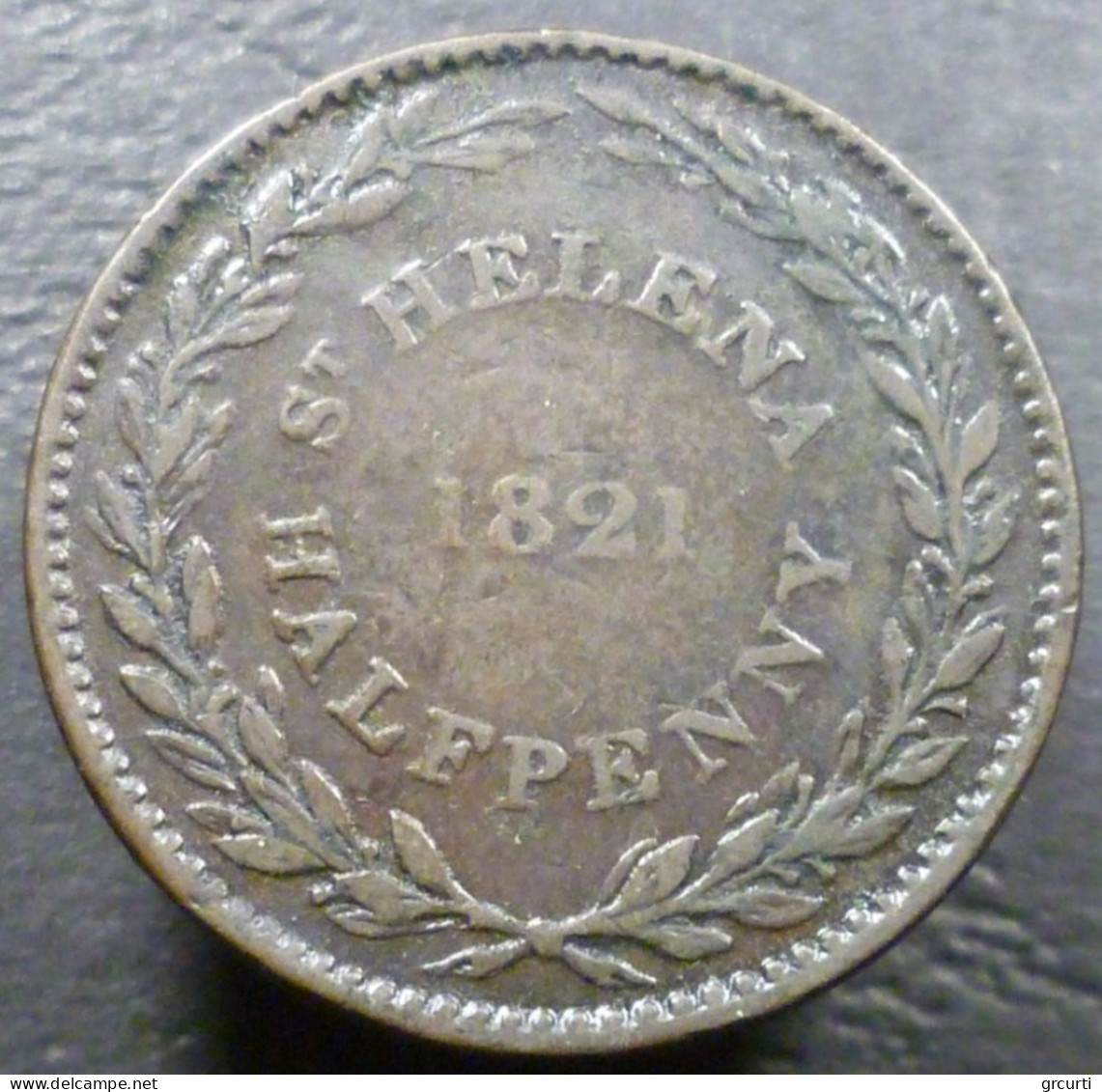 Sant'Elena - ½ Penny 1821 - British East India Company - KM# A4 - Sant'Elena