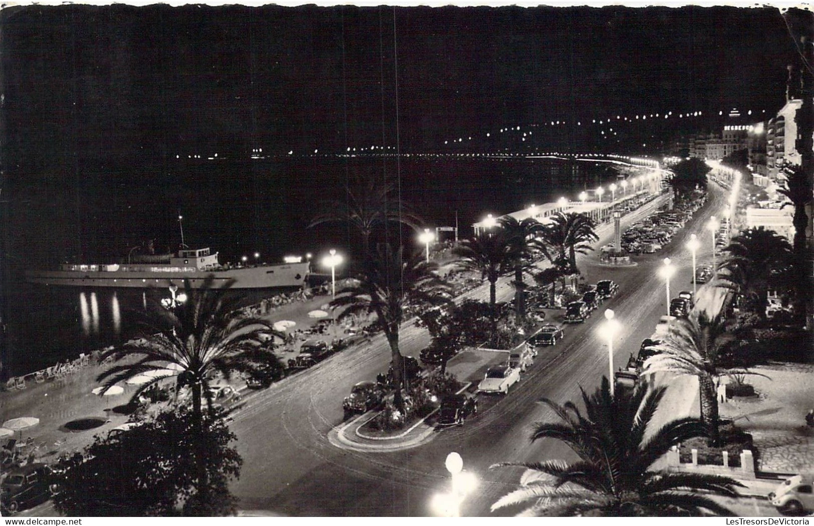 FRANCE - 06 - Nice - Le " Gallus " Et La Promenade Des Anglais La Nuit - Carte Postale Ancienne - Nizza Bei Nacht