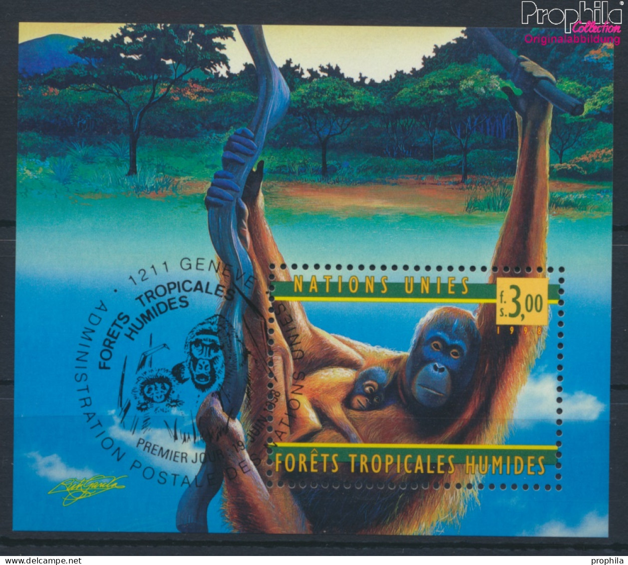 UNO - Genf Block10 (kompl.Ausg.) Gestempelt 1998 WHO - Orang-Utan (10073198 - Used Stamps