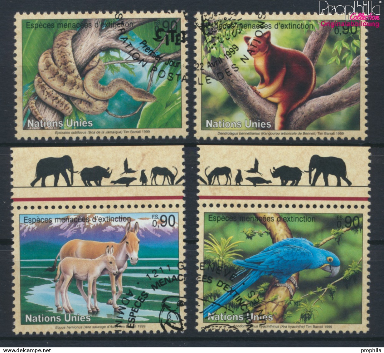UNO - Genf 369-372 (kompl.Ausg.) Gestempelt 1999 Gefährdete Tiere (10073146 - Used Stamps