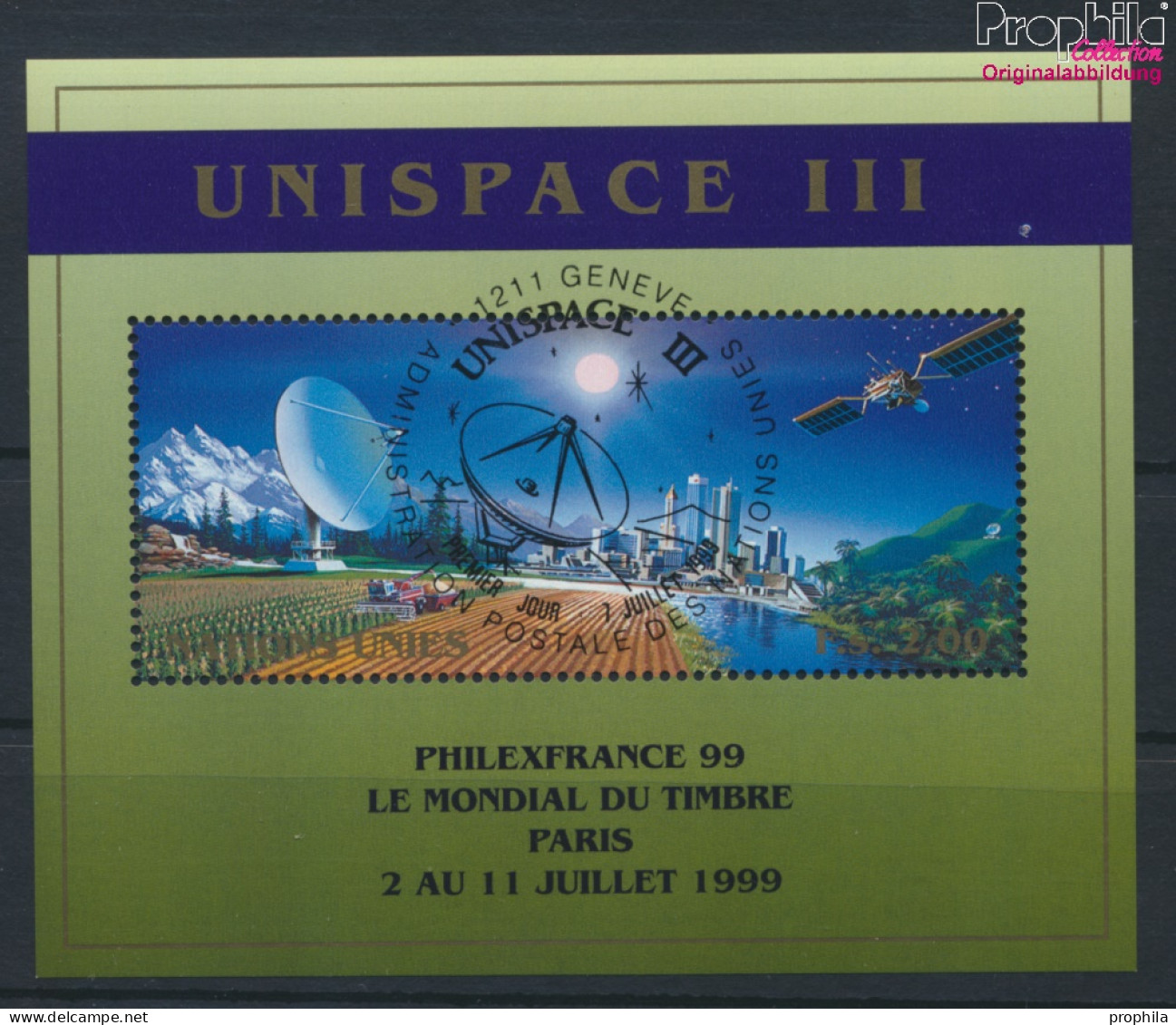 UNO - Genf Block11I (kompl.Ausg.) Gestempelt 1999 UNO-Hauptquartier (10073101 - Used Stamps