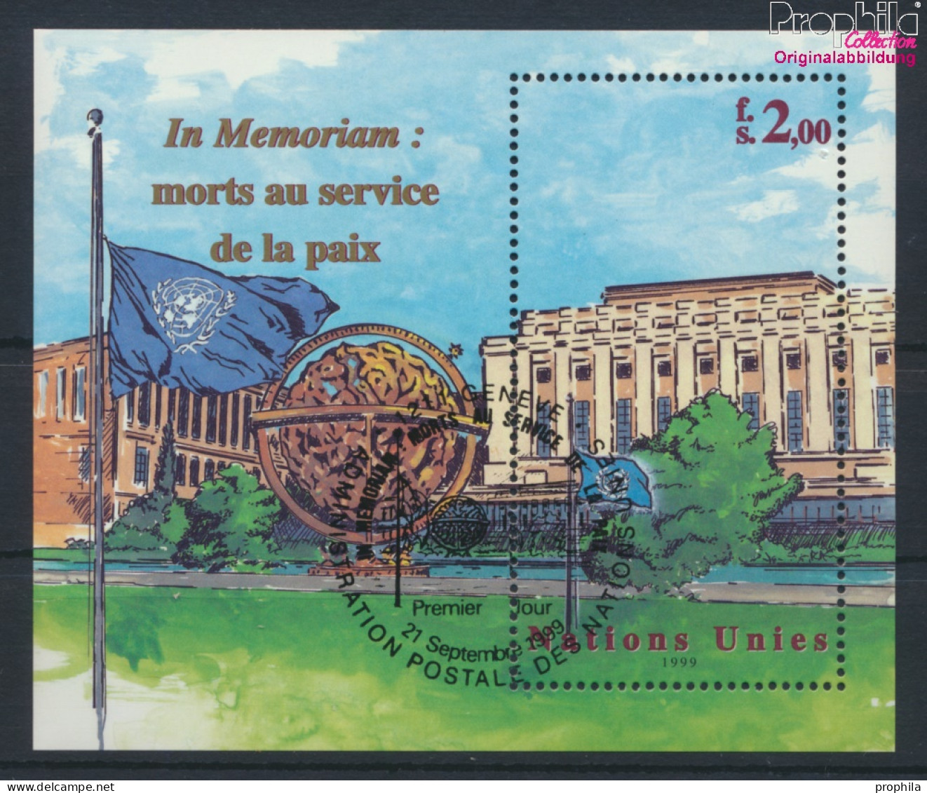 UNO - Genf Block12 (kompl.Ausg.) Gestempelt 1999 In Memorian (10073042 - Used Stamps