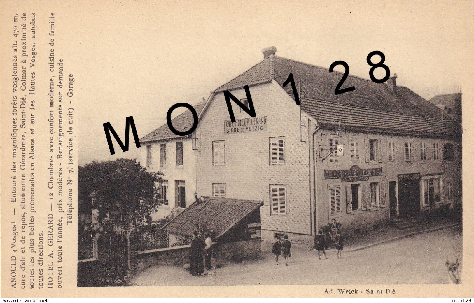 ARNOULD (88)  HOTEL A.GERARD - Anould