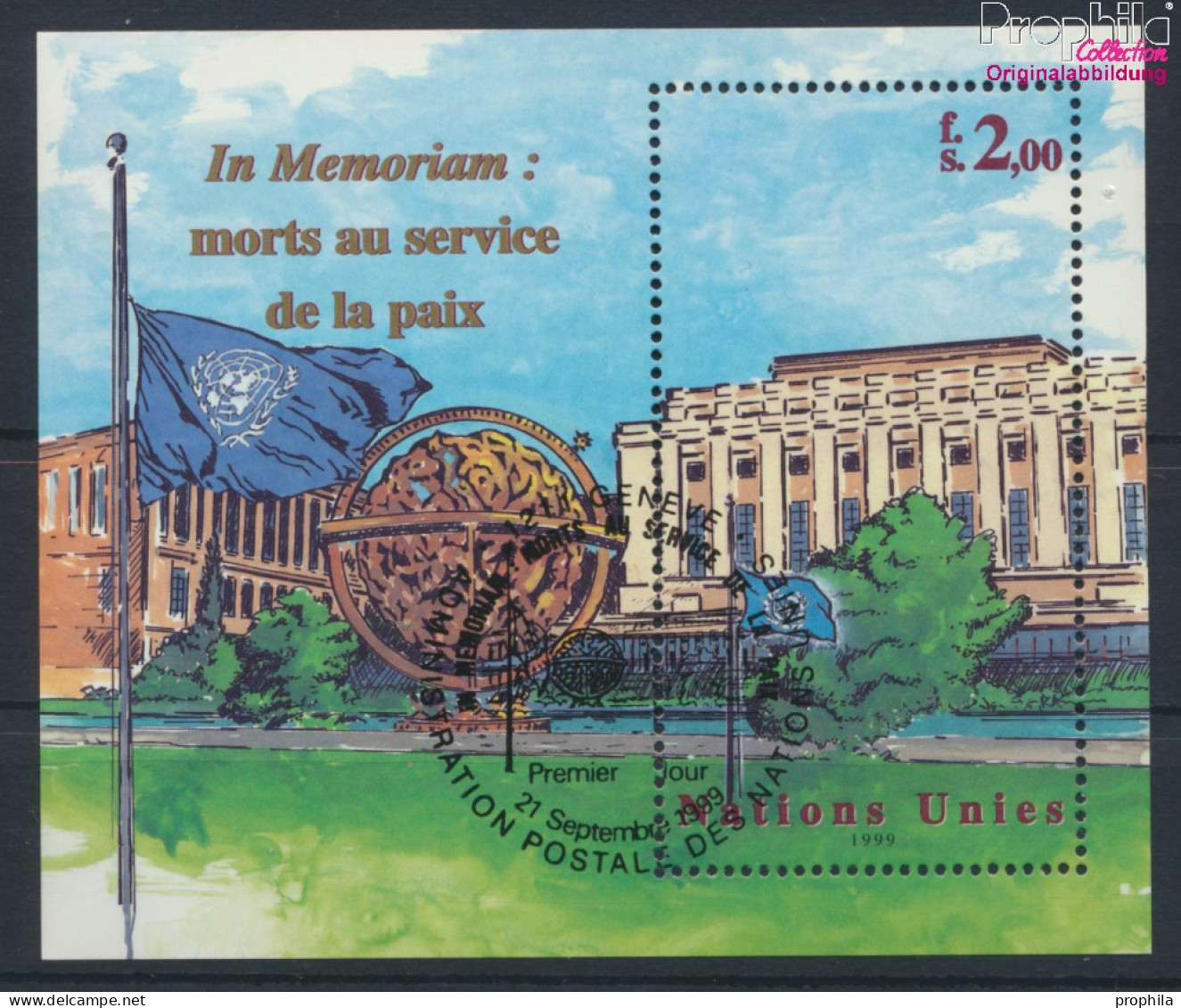 UNO - Genf Block12 (kompl.Ausg.) Gestempelt 1999 In Memorian (10073048 - Used Stamps