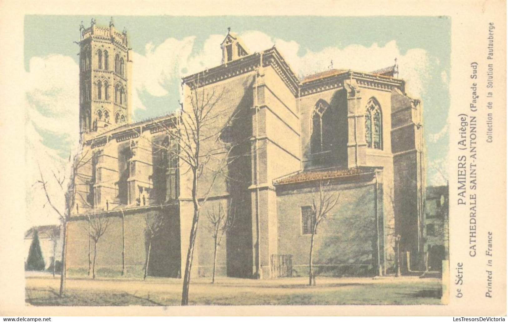 FRANCE - 09 - Pamiers - Cathédrale Saint-Antonin ( Façade Sud ) - Carte Postale Ancienne - Pamiers