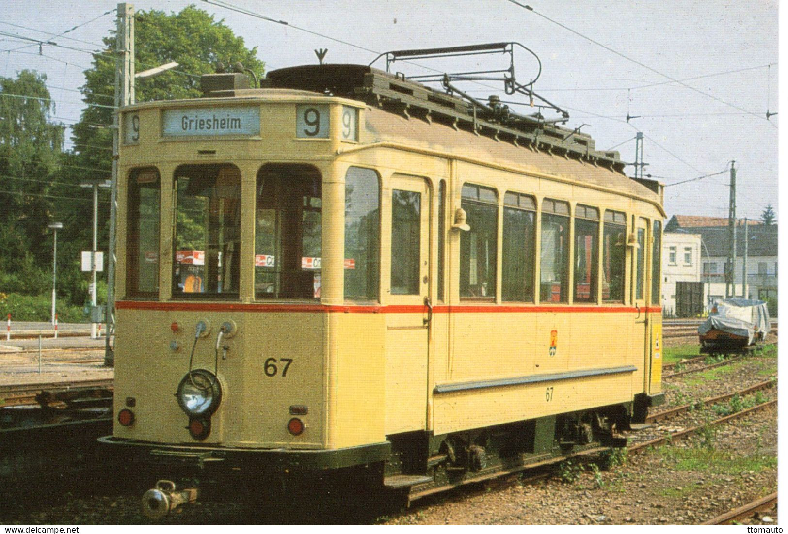 Triebwagen Nr.67 Der HEAG  -  Griesheim - CPM - Strassenbahnen