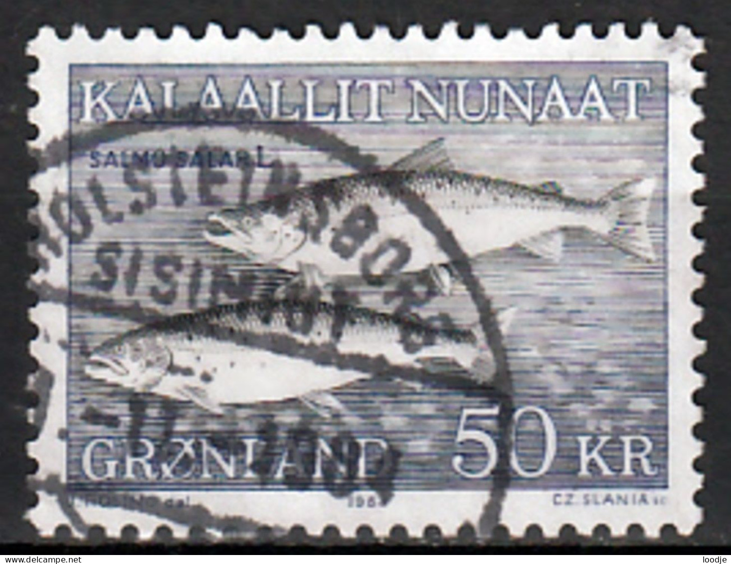 Groenland Mi 140 Vissen  Gestempeld - Oblitérés