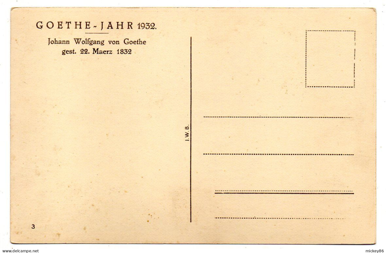 Allemagne--WEIMAR --  Goethehaus ---carte Glacée - Weimar