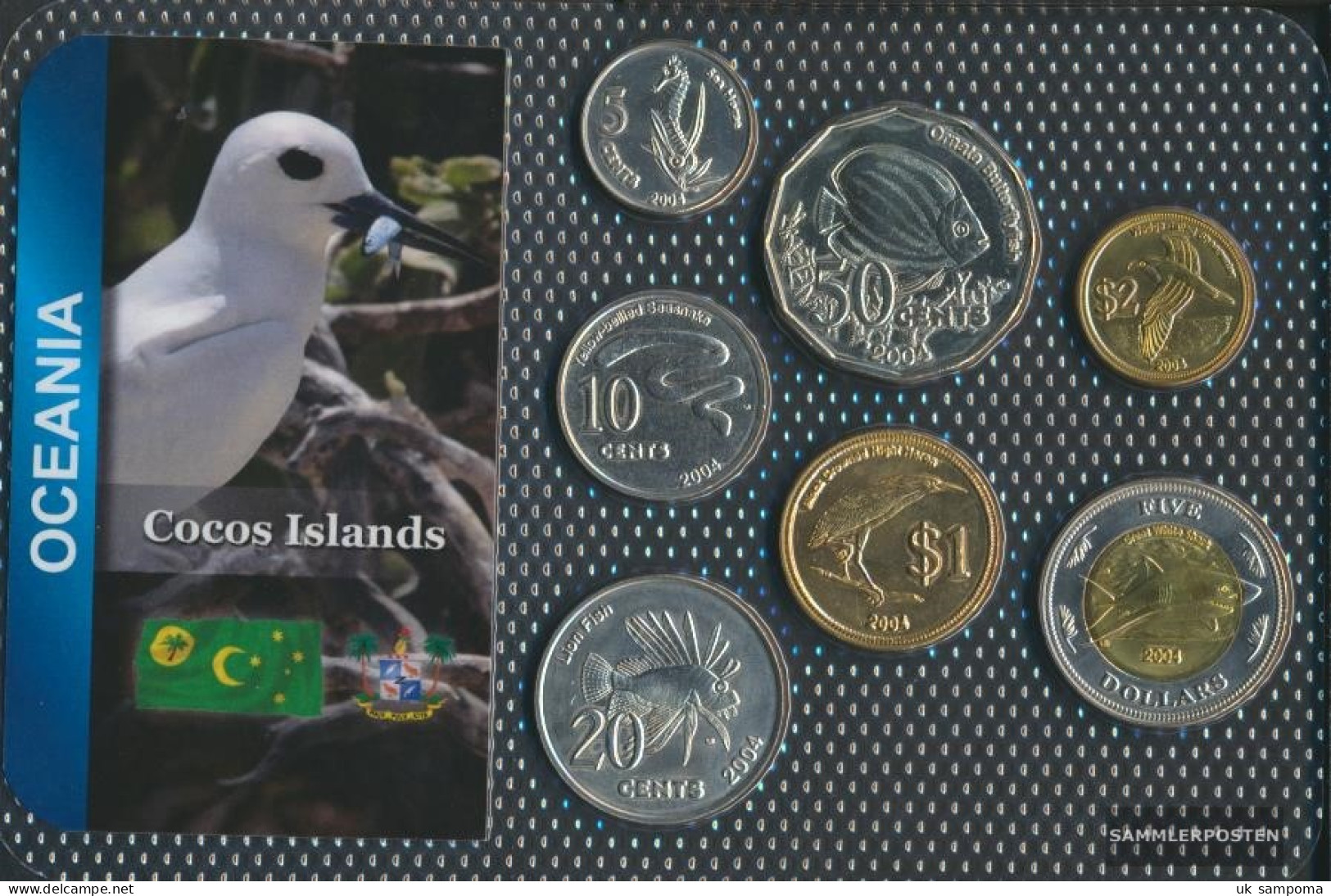 Kokos-Islands 2004 Stgl./unzirkuliert Kursmünzen Stgl./unzirkuliert 2004 5 Cents Until 5 Dollars - Costa Rica