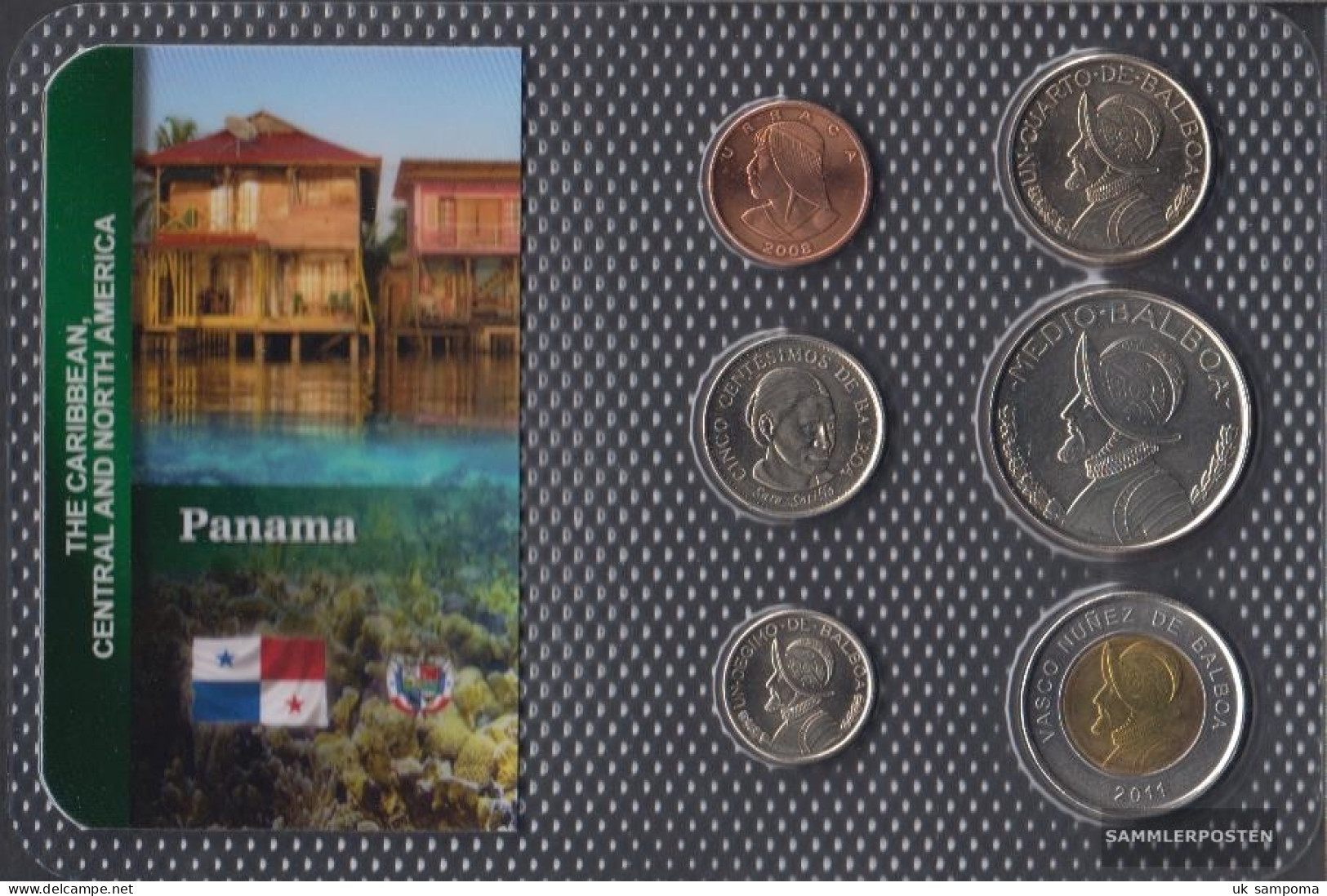 Panama Stgl./unzirkuliert Kursmünzen Stgl./unzirkuliert From 1996 1 Centesimo Until 1 Balboa - Panama