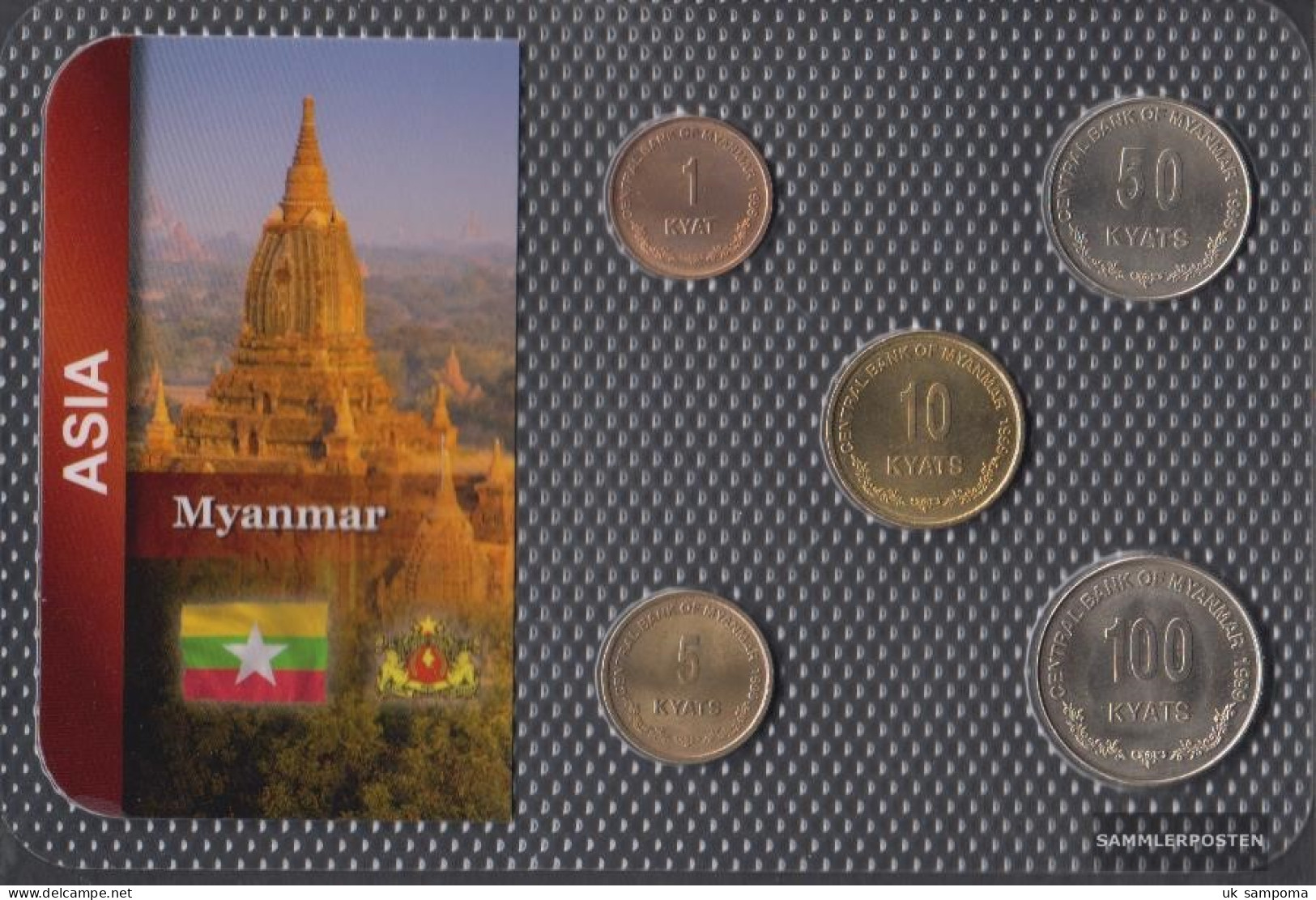 Myanmar Stgl./unzirkuliert Kursmünzen Stgl./unzirkuliert From 1999 1 Kyat Until 100 Kyats - Myanmar