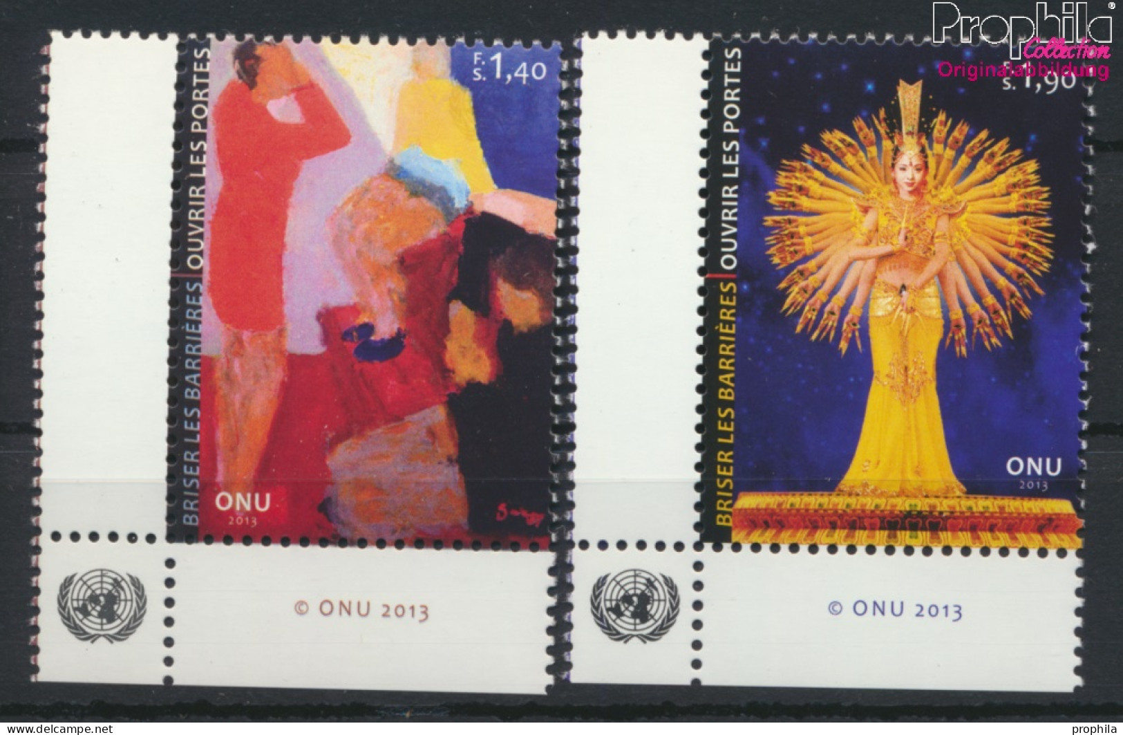 UNO - Genf 832-833 (kompl.Ausg.) Postfrisch 2013 Barrieren Durchbrechen (10054303 - Unused Stamps