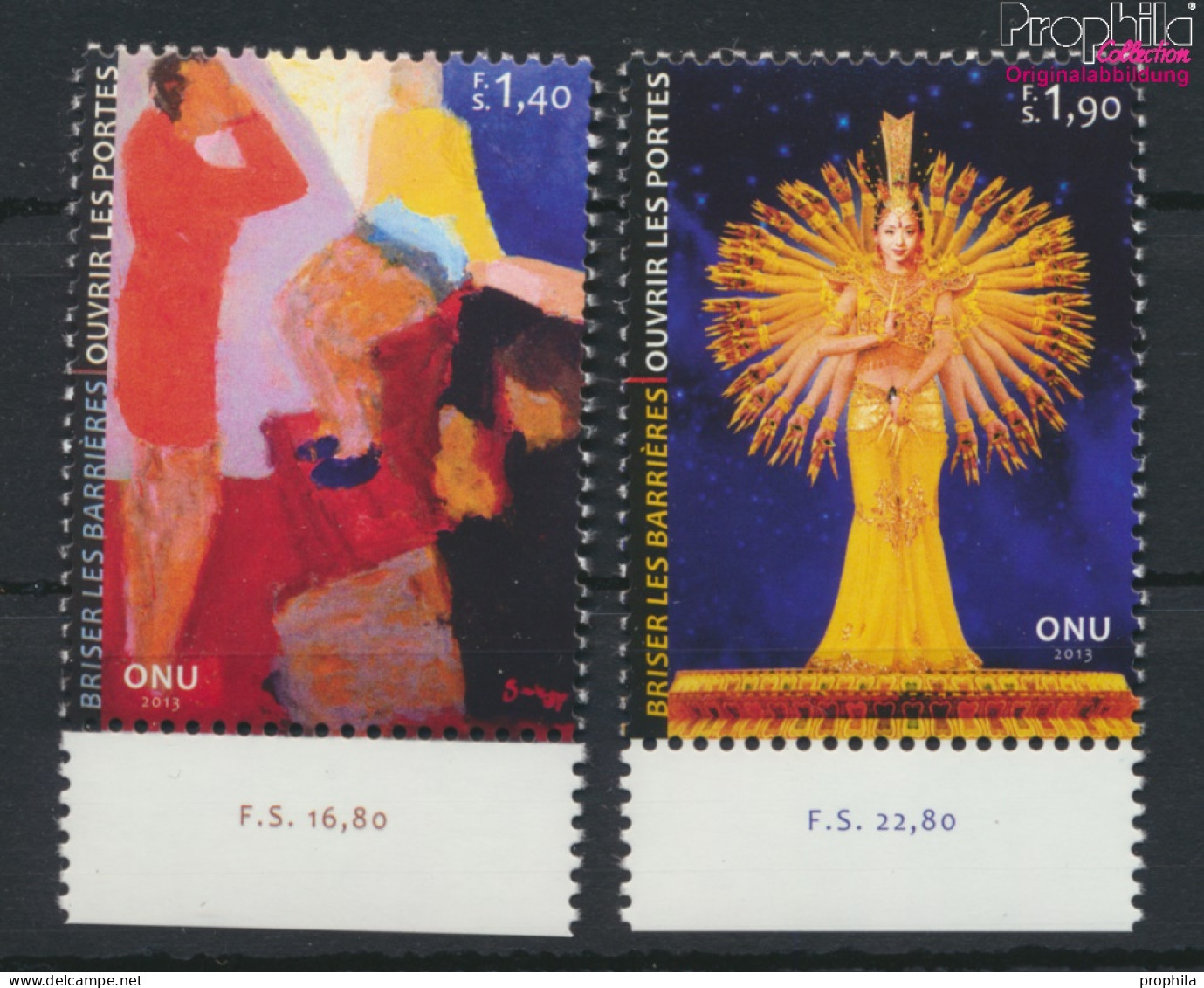 UNO - Genf 832-833 (kompl.Ausg.) Postfrisch 2013 Barrieren Durchbrechen (10054305 - Unused Stamps