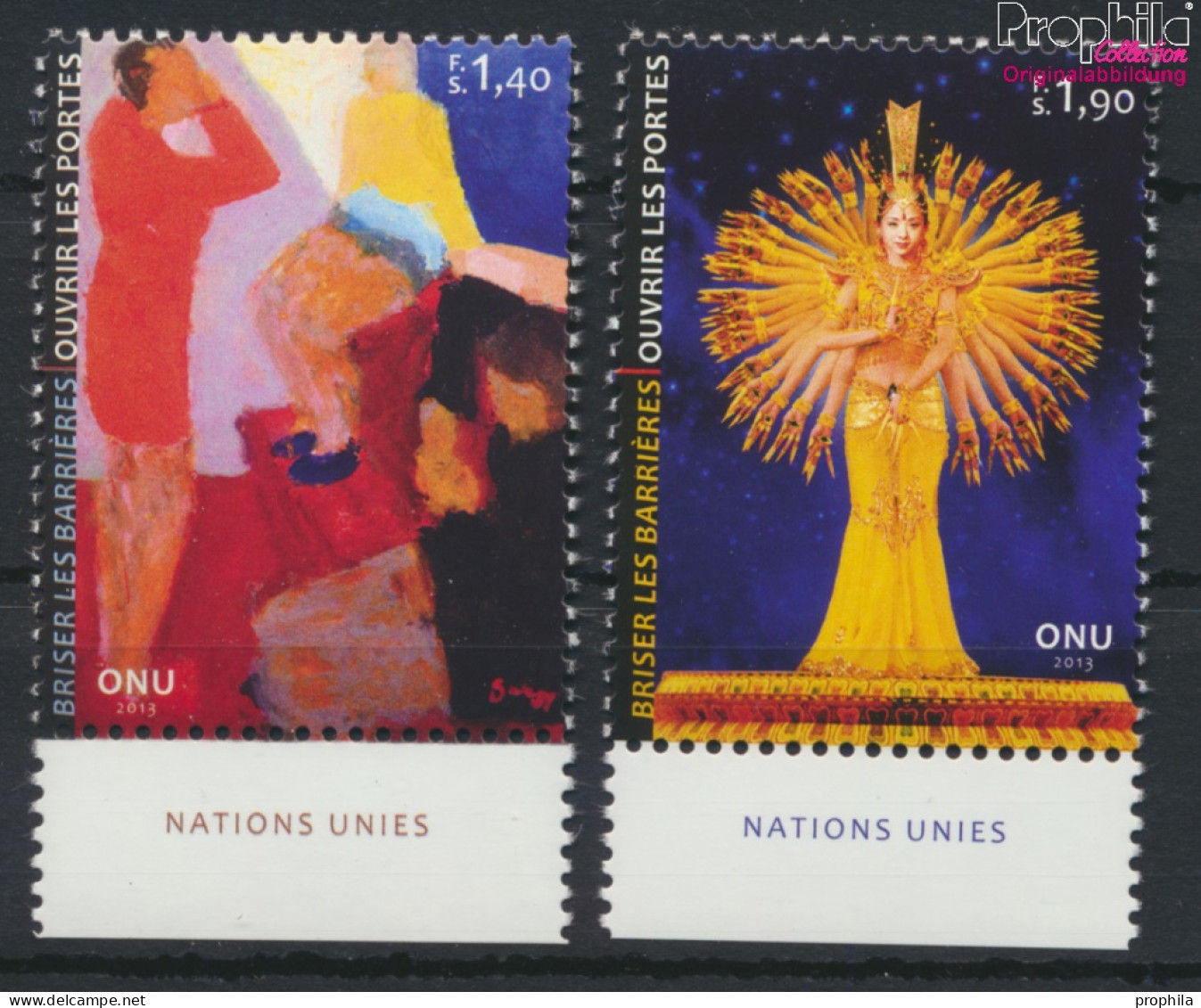 UNO - Genf 832-833 (kompl.Ausg.) Postfrisch 2013 Barrieren Durchbrechen (10054306 - Unused Stamps