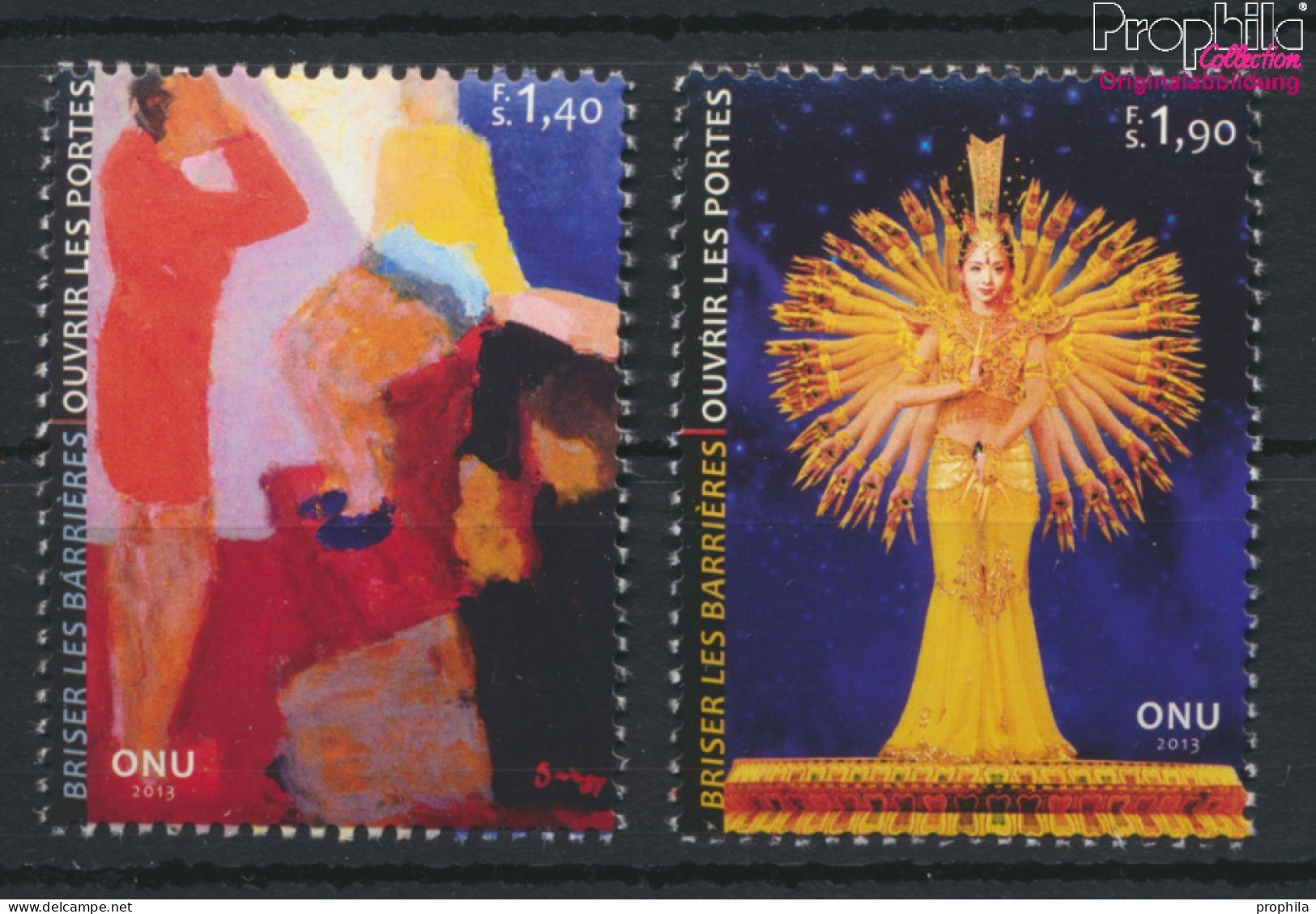 UNO - Genf 832-833 (kompl.Ausg.) Postfrisch 2013 Barrieren Durchbrechen (10054309 - Unused Stamps
