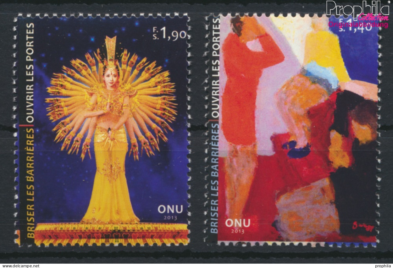 UNO - Genf 832-833 (kompl.Ausg.) Postfrisch 2013 Barrieren Durchbrechen (10054317 - Unused Stamps