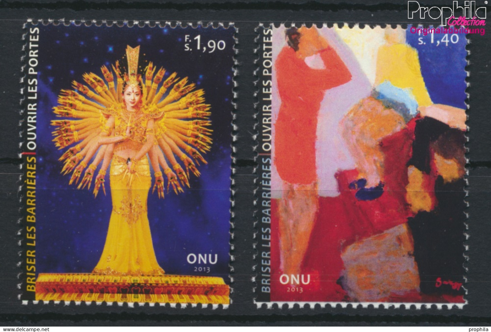 UNO - Genf 832-833 (kompl.Ausg.) Postfrisch 2013 Barrieren Durchbrechen (10054319 - Unused Stamps