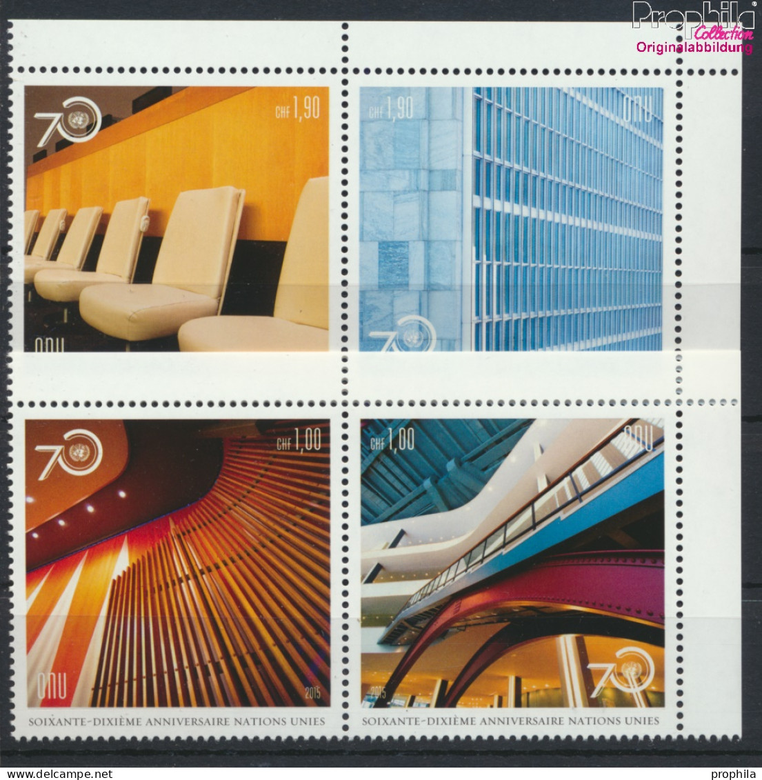 UNO - Genf 932-935 Paare (kompl.Ausg.) Postfrisch 2015 70 Jahre UNO (10054290 - Unused Stamps