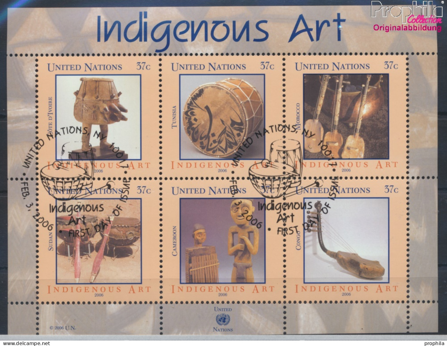UNO - New York Block26 (kompl.Ausg.) Gestempelt 2006 Eingeborenenkunst (10076815 - Used Stamps