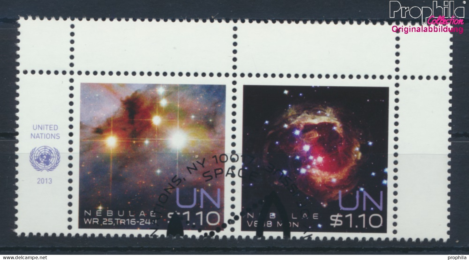 UNO - New York 1360-1361 Paar (kompl.Ausg.) Gestempelt 2013 Weltraumwoche Nebel (10077079 - Oblitérés