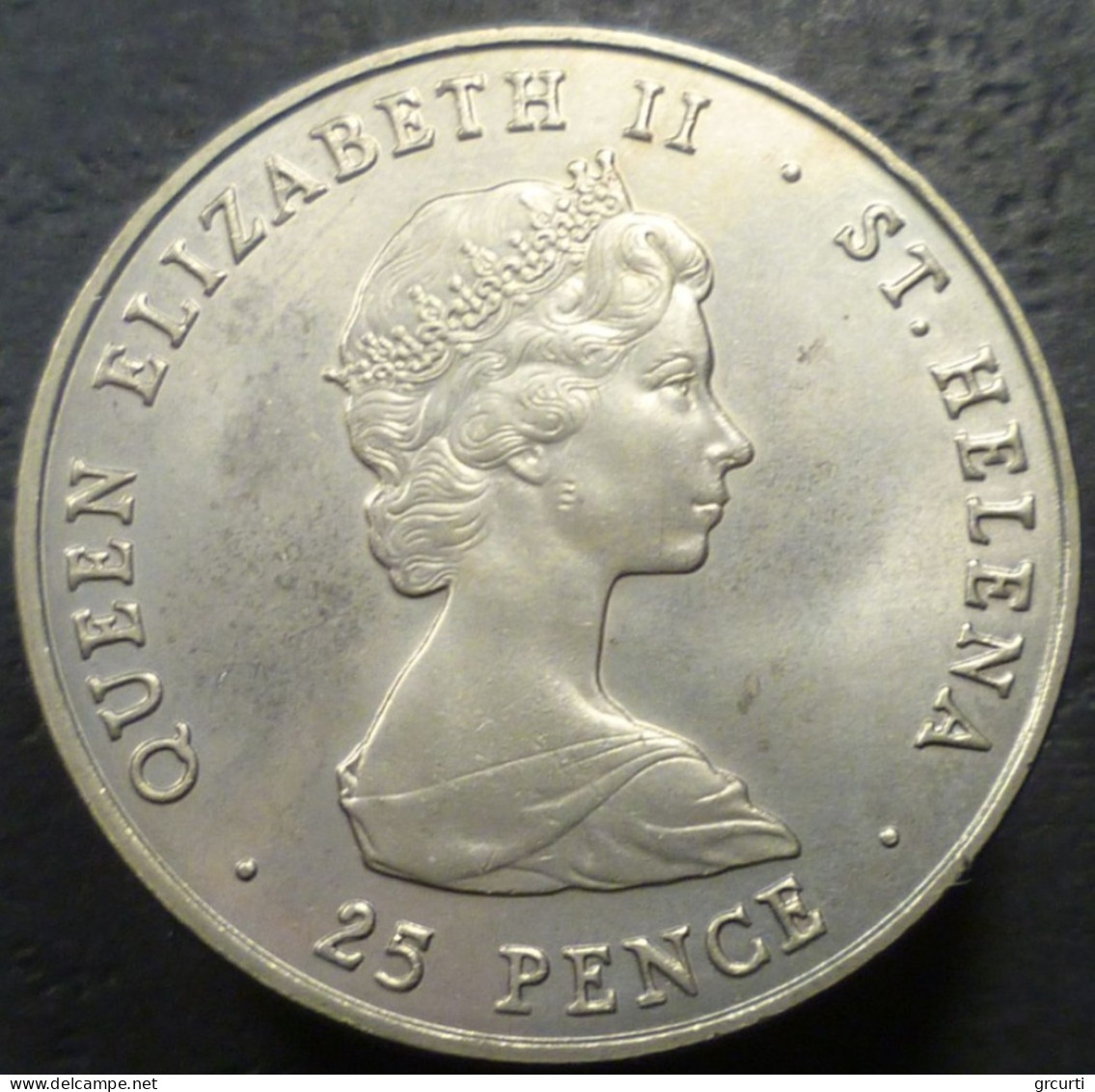 Sant'Elena - 25 Pence 1981 - Nozze Tra Il Principe Carlo E Lady Diana - KM# 9 - St. Helena