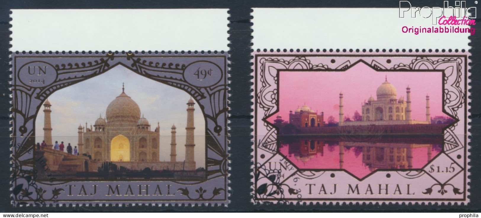 UNO - New York 1418-1419 (kompl.Ausg.) Gestempelt 2014 UNESCO Welterbe Taj Mahal (10076991 - Oblitérés