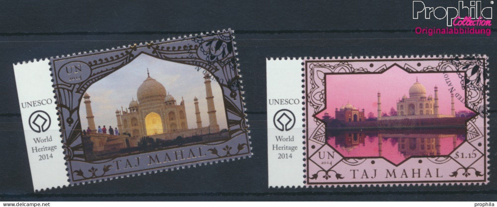 UNO - New York 1418-1419 (kompl.Ausg.) Gestempelt 2014 UNESCO Welterbe Taj Mahal (10076992 - Usados