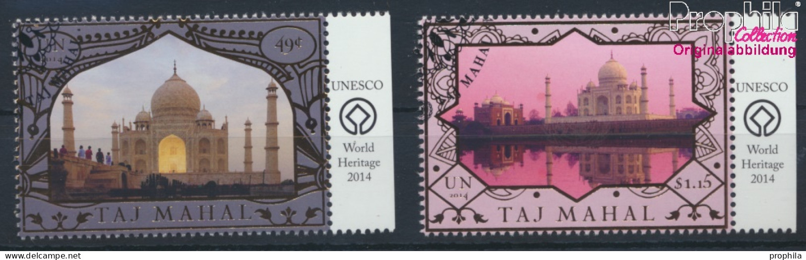 UNO - New York 1418-1419 (kompl.Ausg.) Gestempelt 2014 UNESCO Welterbe Taj Mahal (10076993 - Oblitérés