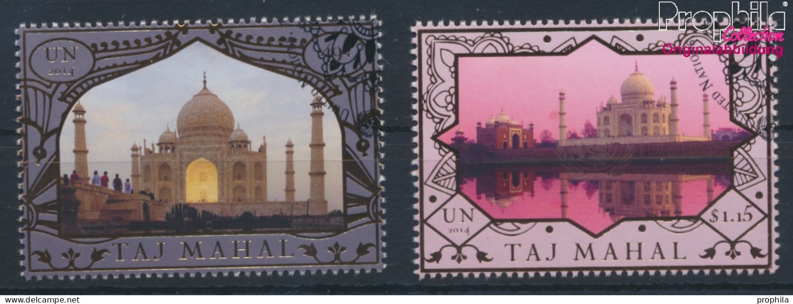 UNO - New York 1418-1419 (kompl.Ausg.) Gestempelt 2014 UNESCO Welterbe Taj Mahal (10076994 - Oblitérés
