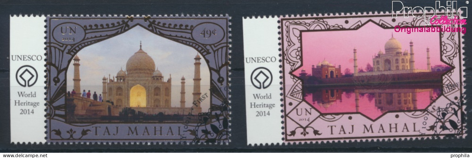 UNO - New York 1418-1419 (kompl.Ausg.) Gestempelt 2014 UNESCO Welterbe Taj Mahal (10077000 - Oblitérés