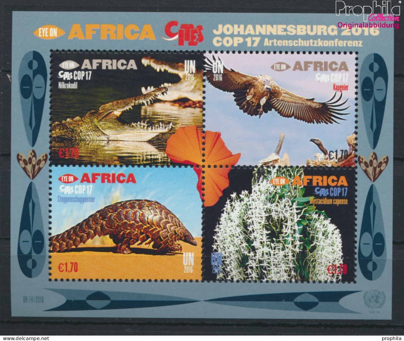 UNO - Wien Block41 (kompl.Ausg.) Postfrisch 2016 Artenschutzkonferenz (10054413 - Unused Stamps