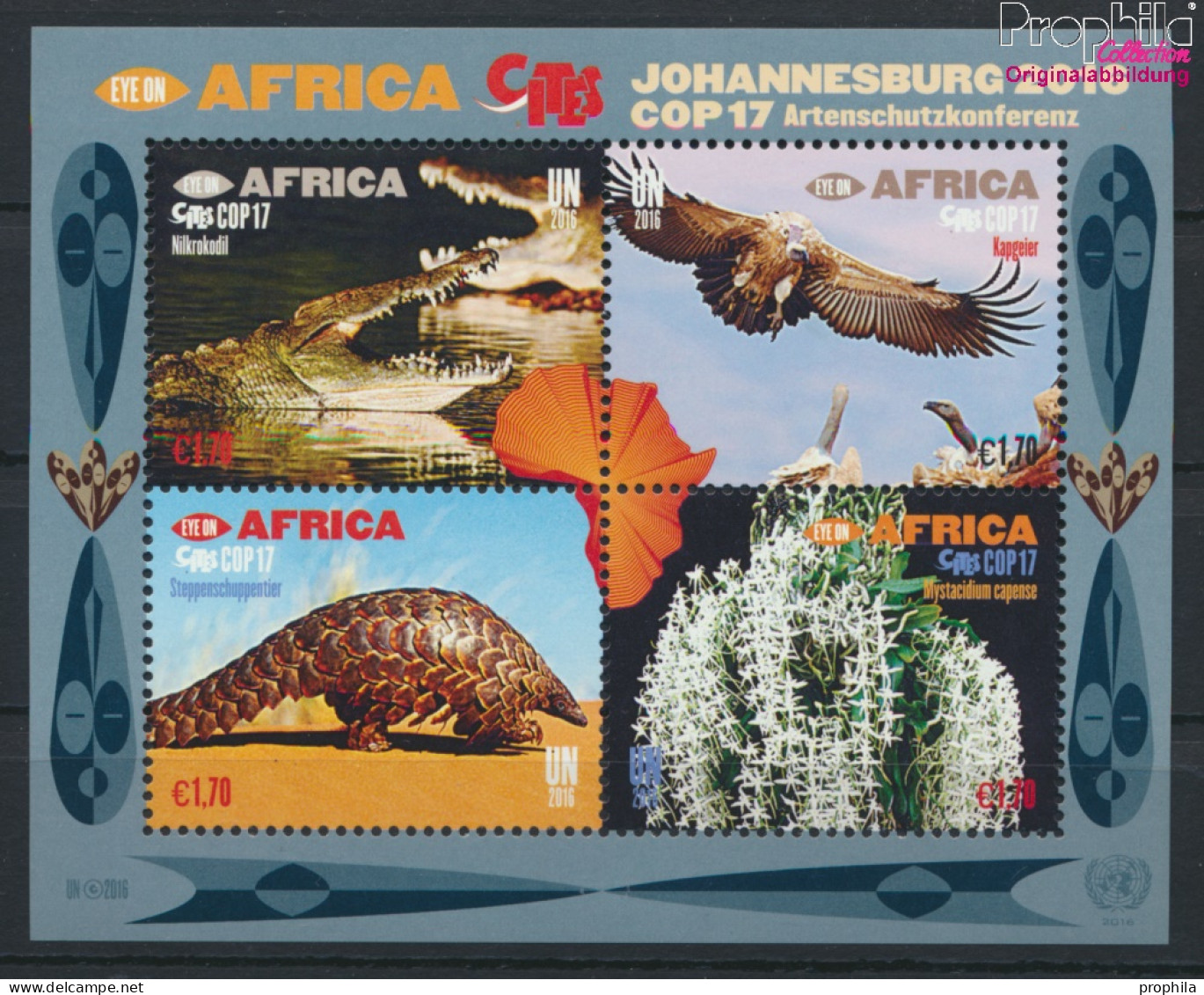UNO - Wien Block41 (kompl.Ausg.) Postfrisch 2016 Artenschutzkonferenz (10054415 - Unused Stamps